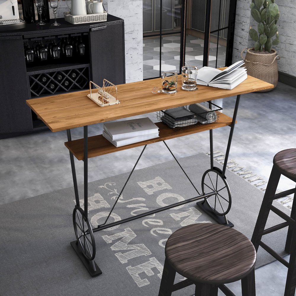 Cera Metal 1-Shelf Bar Table. Picture 3