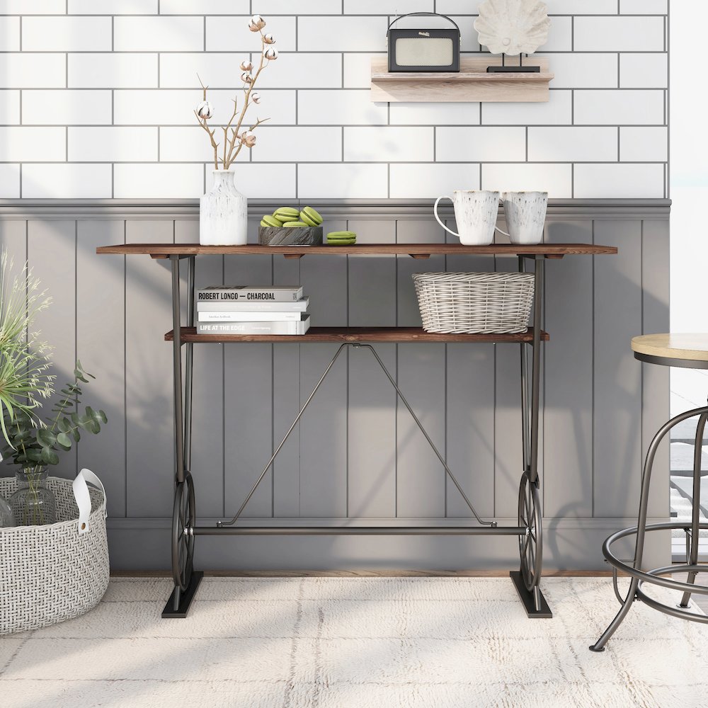 Cera Metal 1-Shelf Bar Table. Picture 2