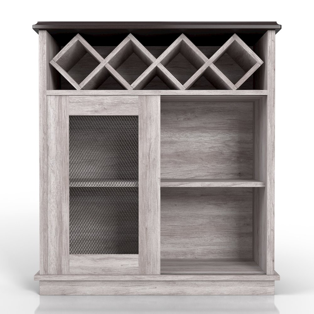 Wynot 4-Shelf Wood Buffet with Sliding Door. Picture 2