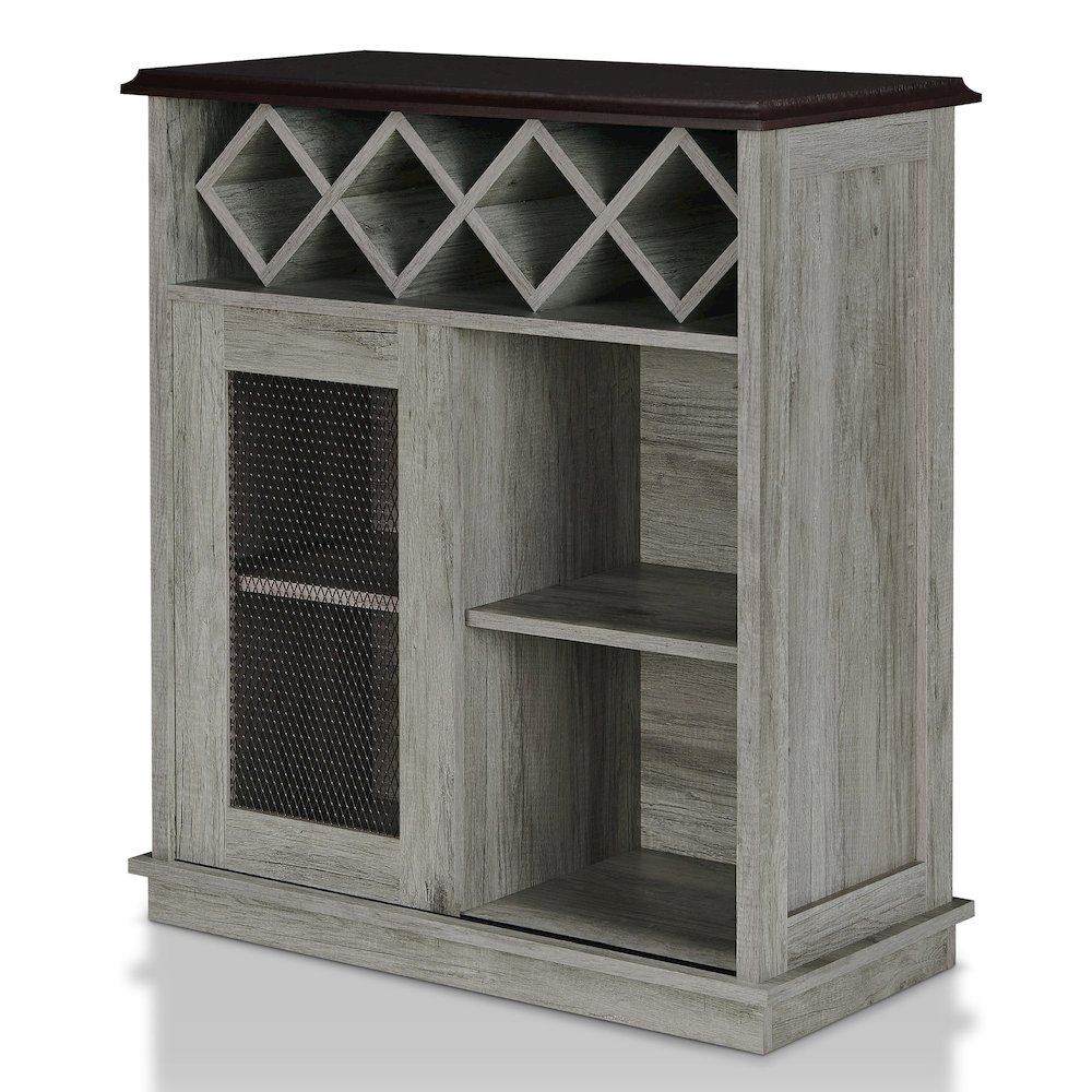 Wynot 4-Shelf Wood Buffet with Sliding Door. Picture 1