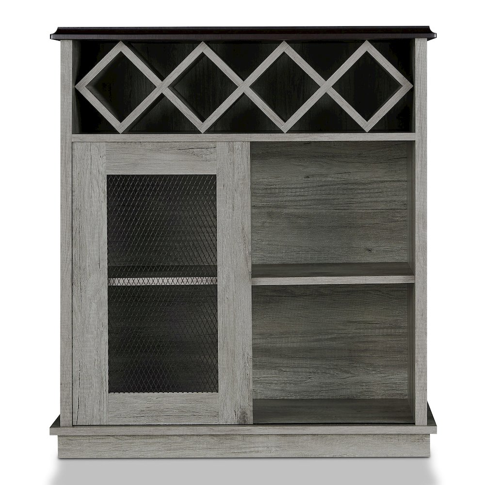 Wynot 4-Shelf Wood Buffet with Sliding Door. Picture 2