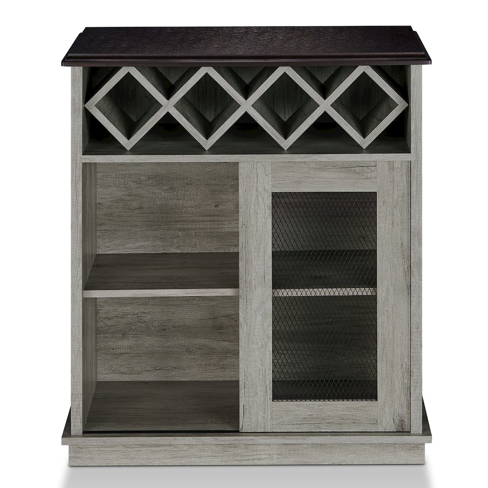 Wynot 4-Shelf Wood Buffet with Sliding Door. Picture 5