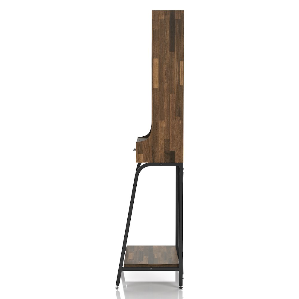 Jax Wood 2-Shelf Mini Bar in Light Hickory Brown. Picture 3
