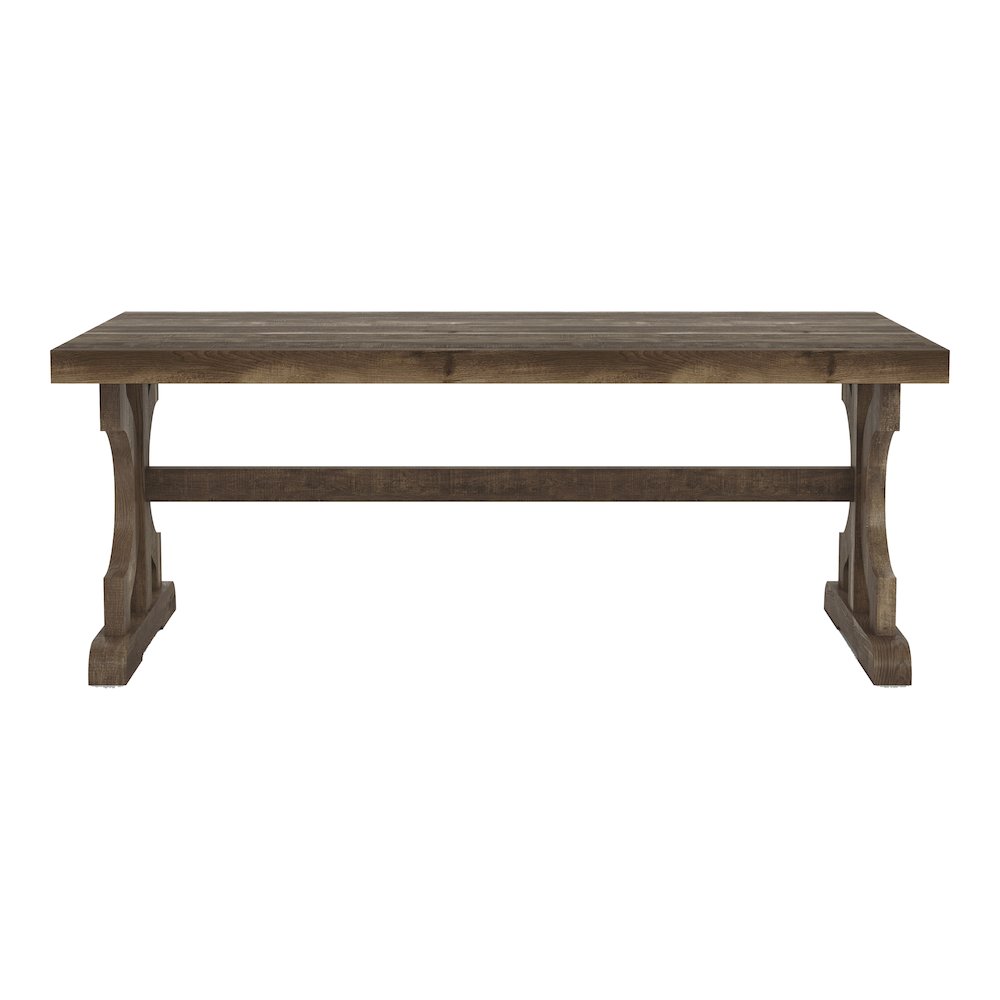 Birch Farmhouse Wood Coffee Table in Reclaimed Oak. Picture 2