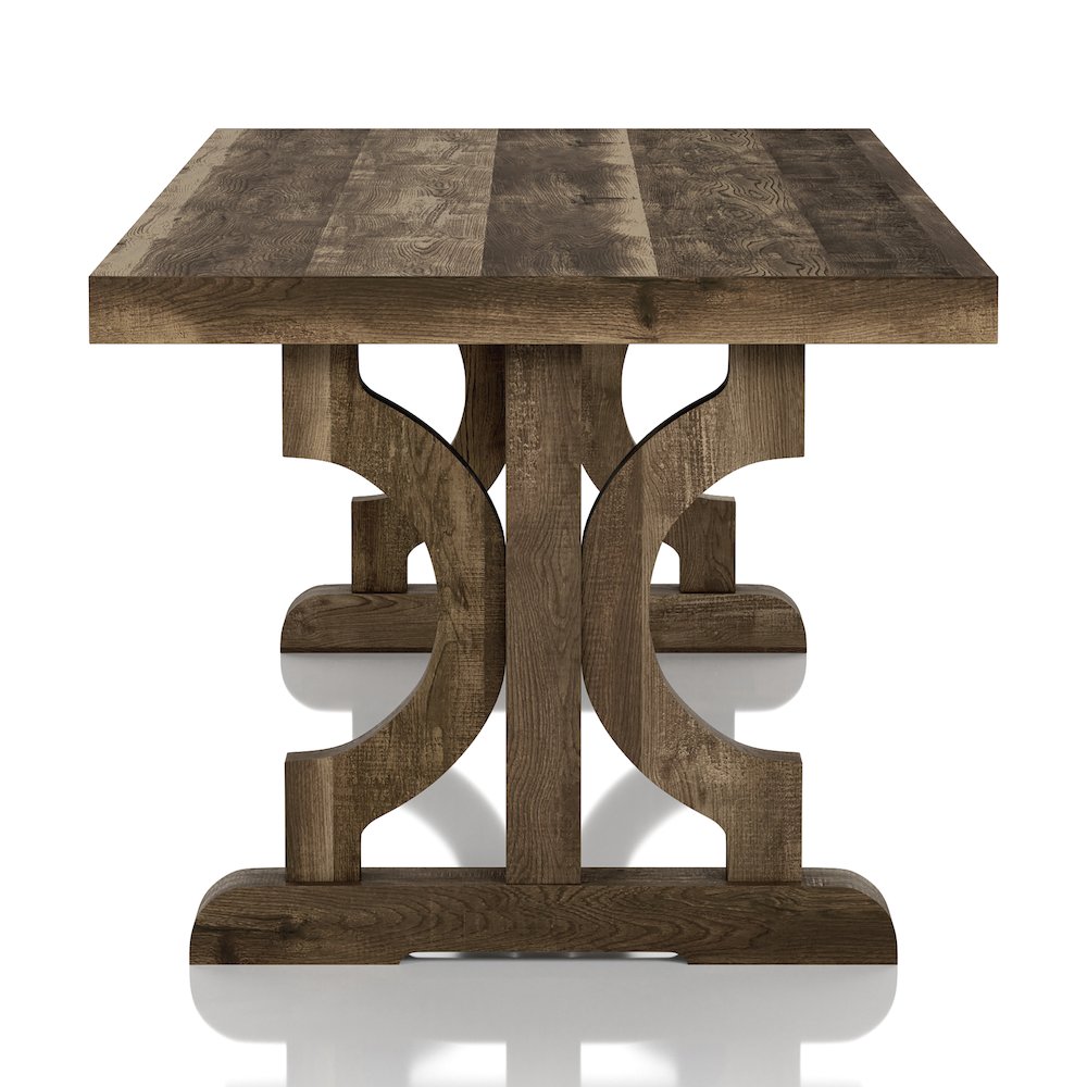 Birch Farmhouse Wood Coffee Table in Reclaimed Oak. Picture 3