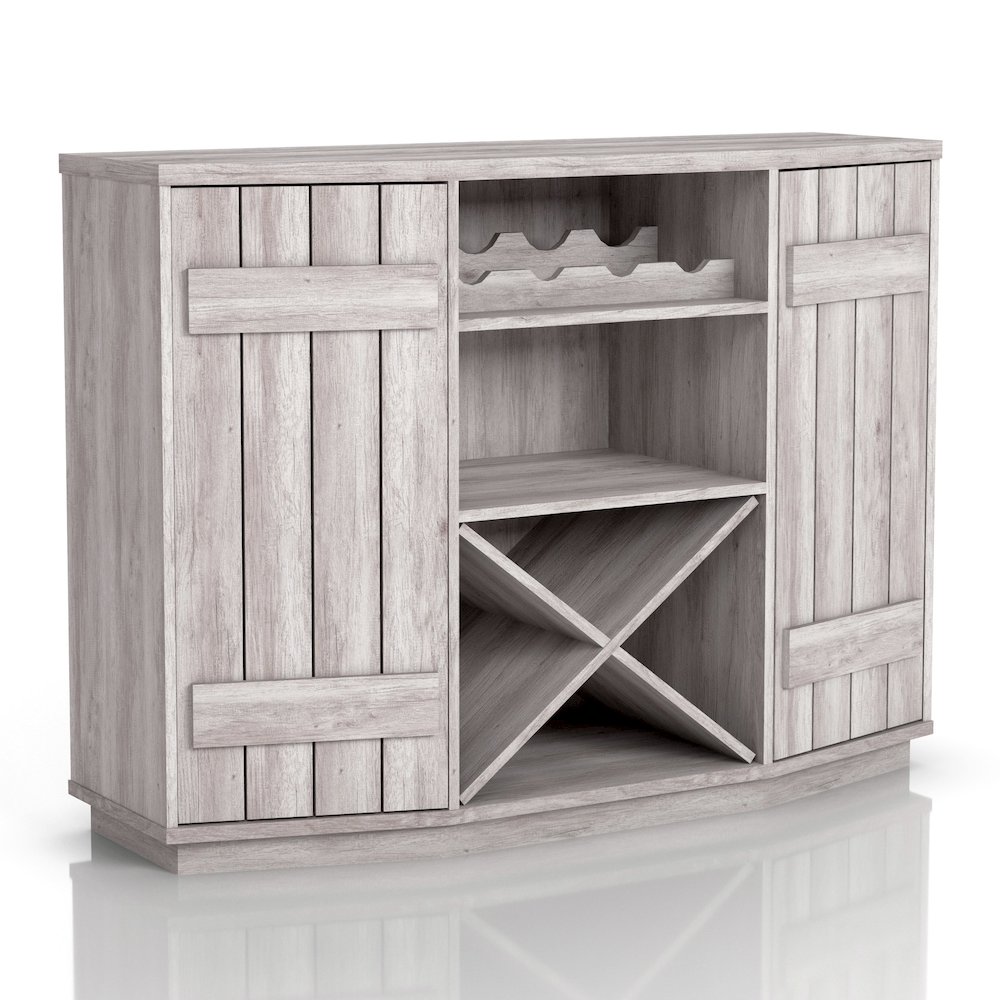 Hollins Multi-Storage Wood Buffet with Doors. Picture 1