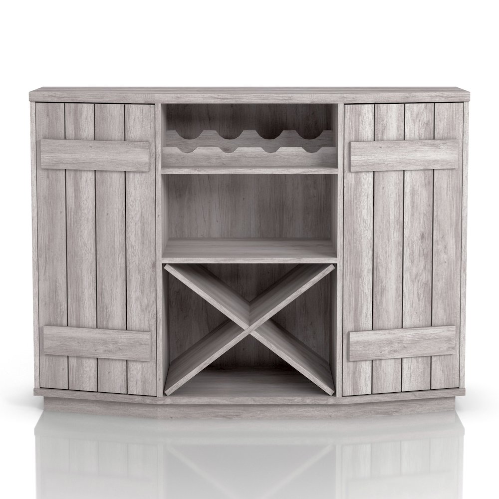 Hollins Multi-Storage Wood Buffet with Doors. Picture 2