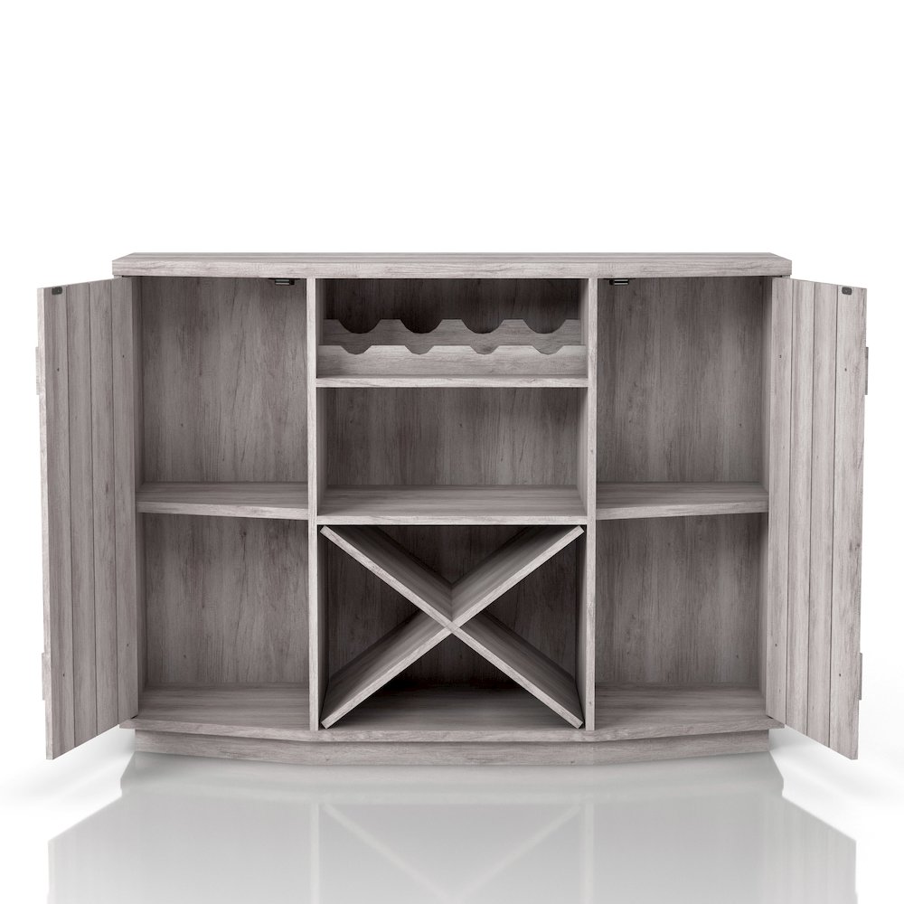 Hollins Multi-Storage Wood Buffet with Doors. Picture 3