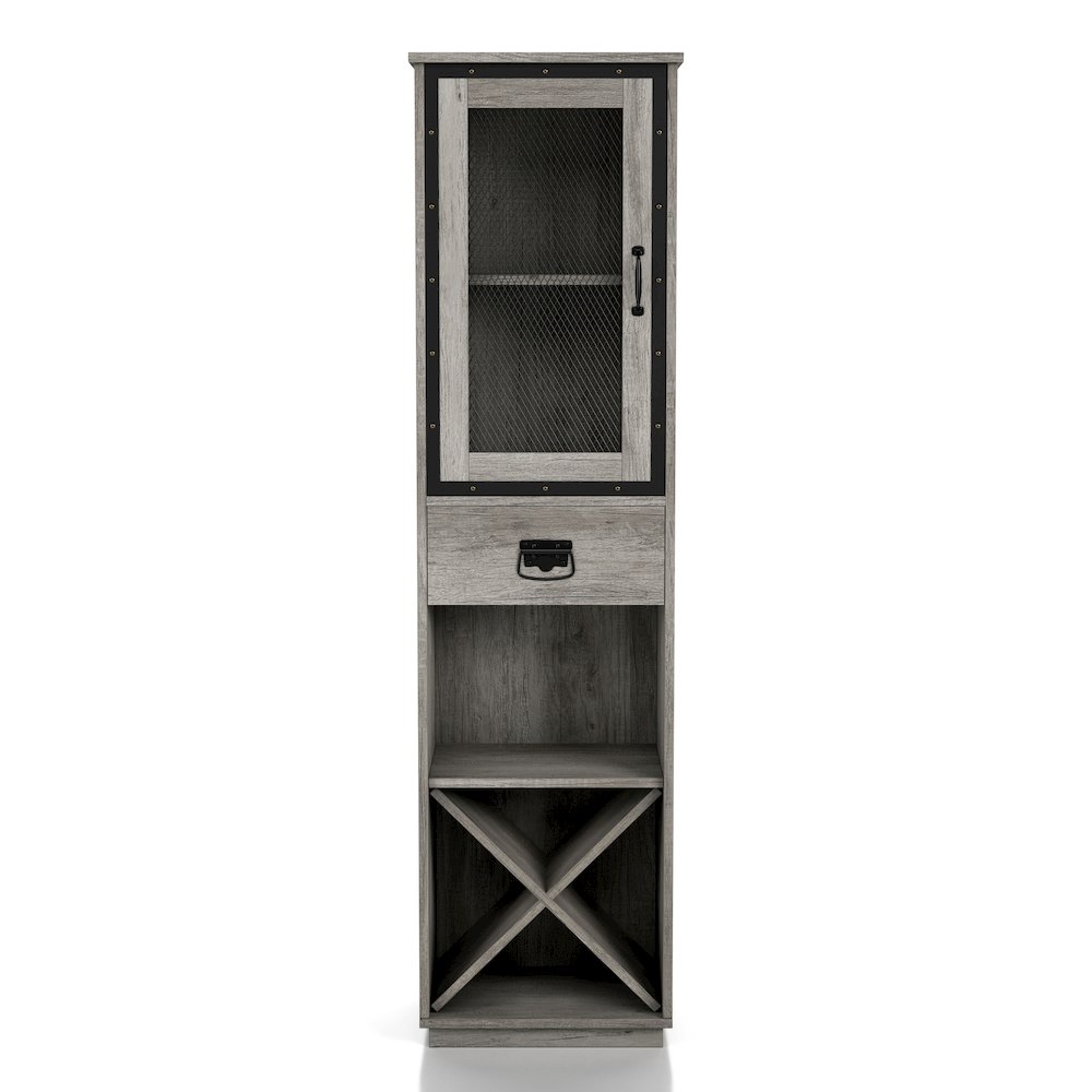 Scandi Wood Tower Cabinet. Picture 4