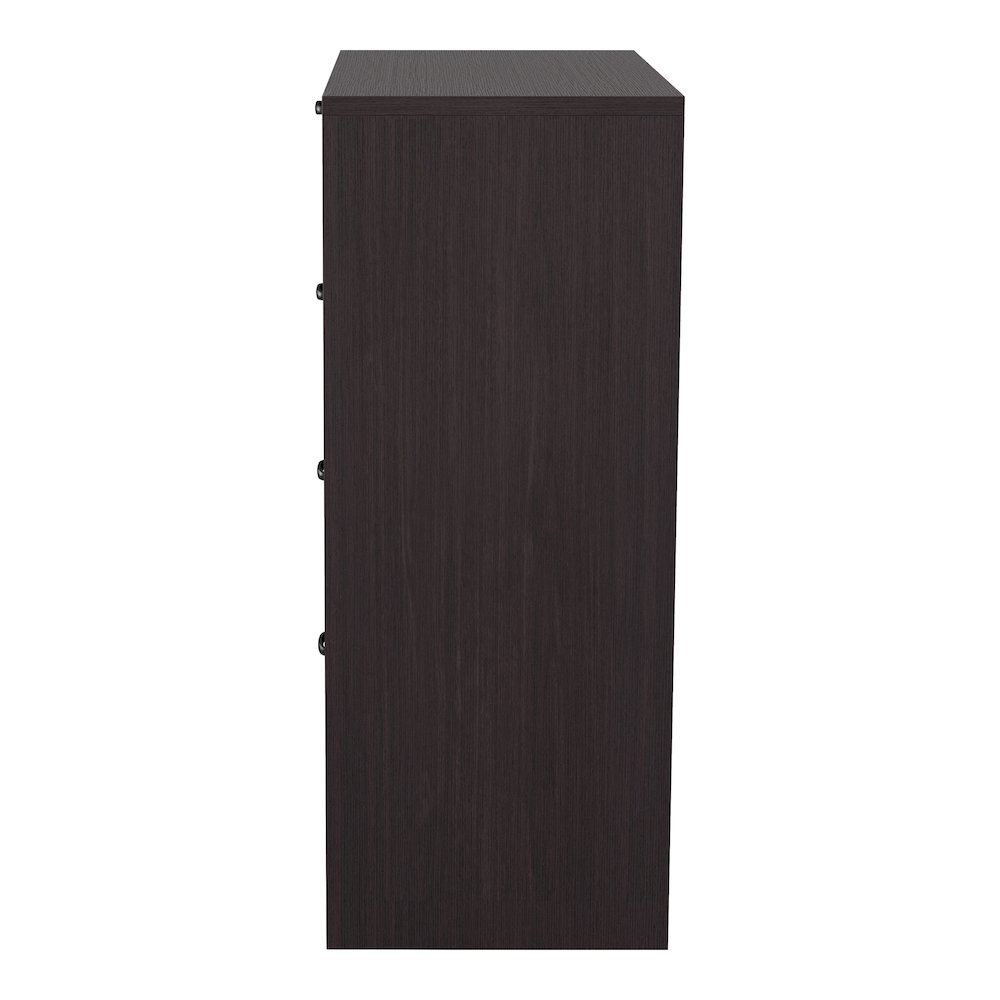 Oscule Transitional Wood 4-Drawer Chest in Espresso. Picture 4