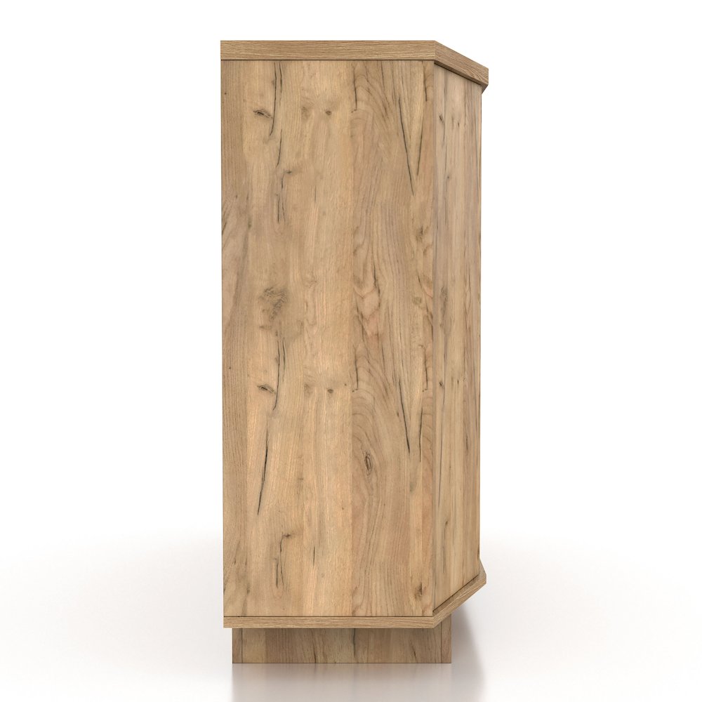 Glanz 47"W Wood Multi-Storage Buffet in Light Oak. Picture 3