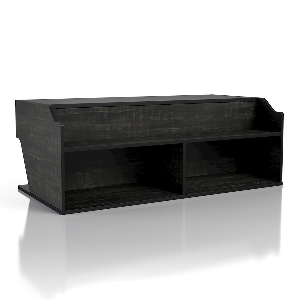 Birch Wood Lift-Top Coffee Table in Black. Picture 5