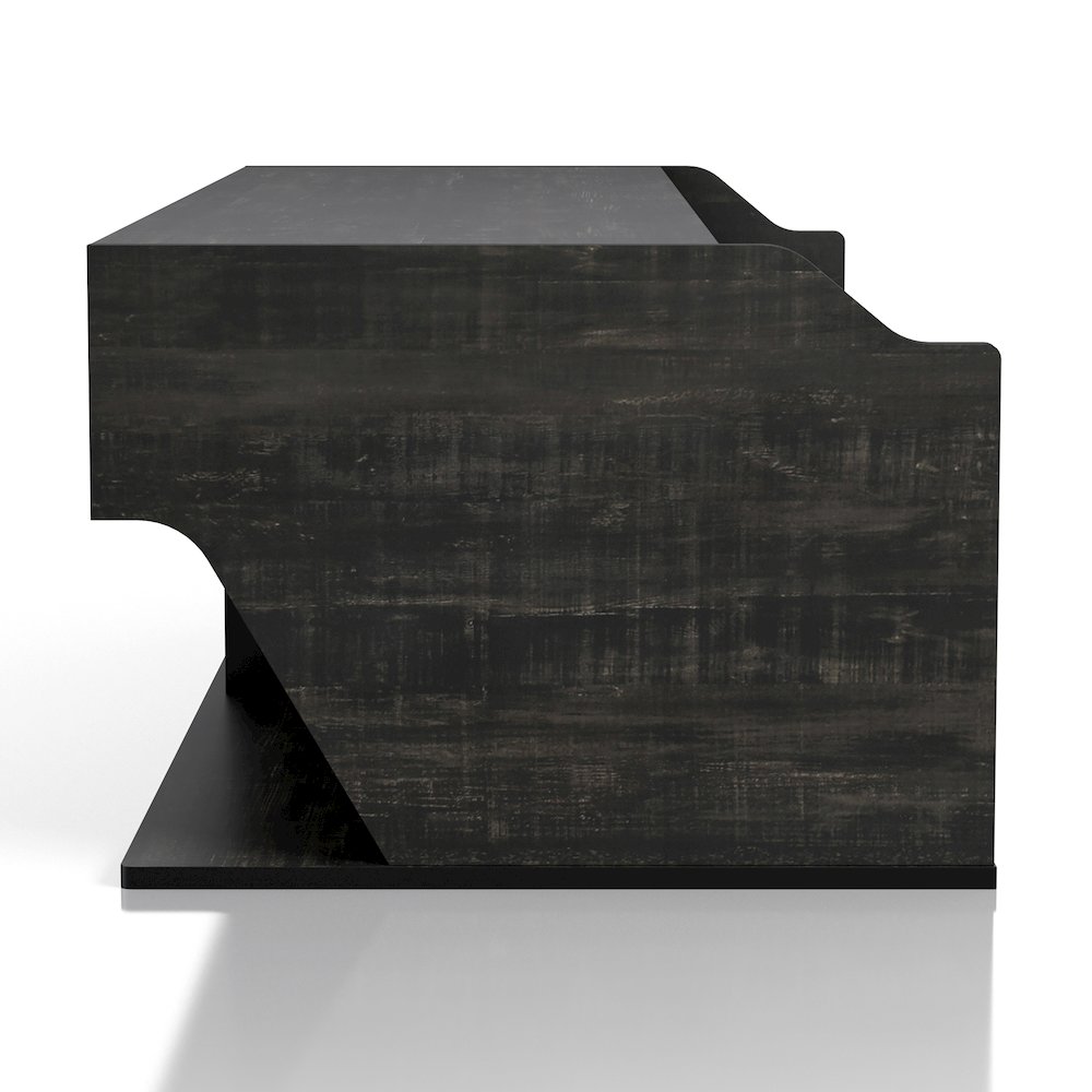 Birch Wood Lift-Top Coffee Table in Black. Picture 2