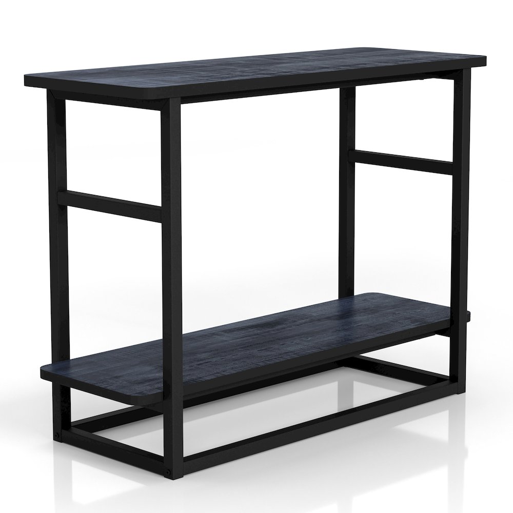 Froy Transitional Wood End Table in Navy Blue. Picture 1