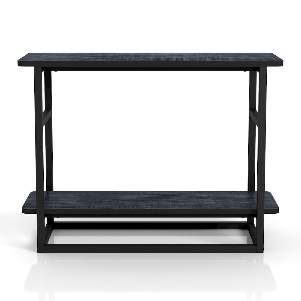 Froy Transitional Wood End Table in Navy Blue. Picture 4