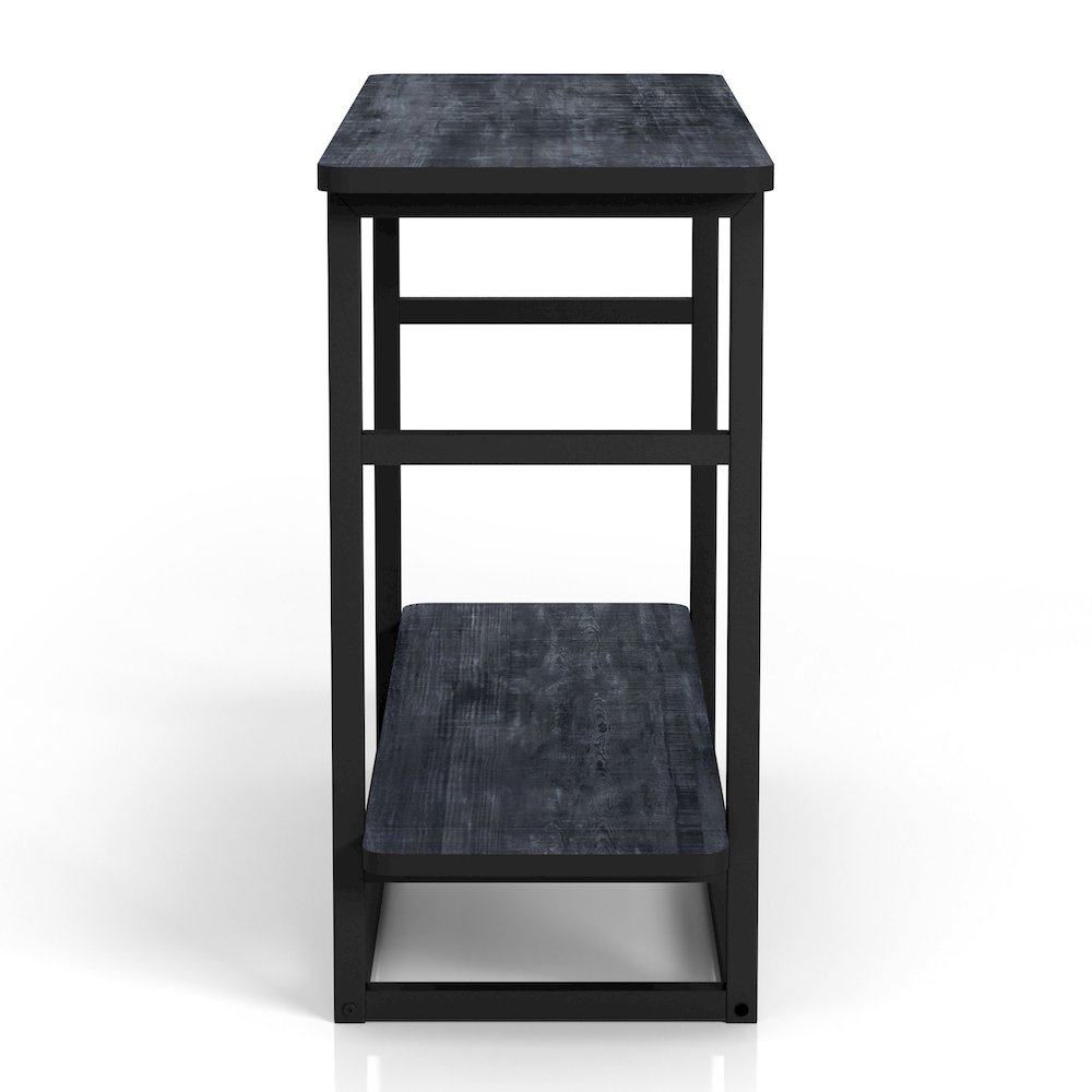 Froy Transitional Wood End Table in Navy Blue. Picture 2