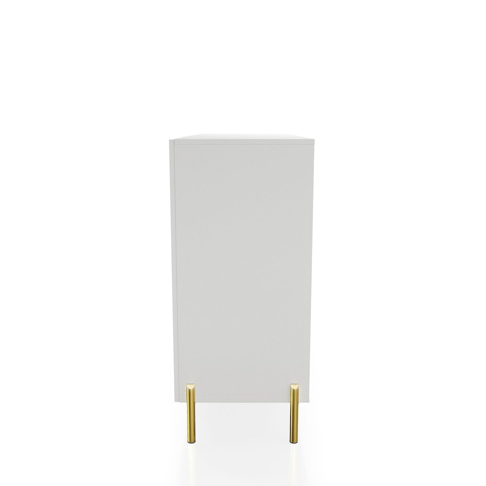 Taos White Wood Buffet Console Sideboard Cabinet. Picture 3