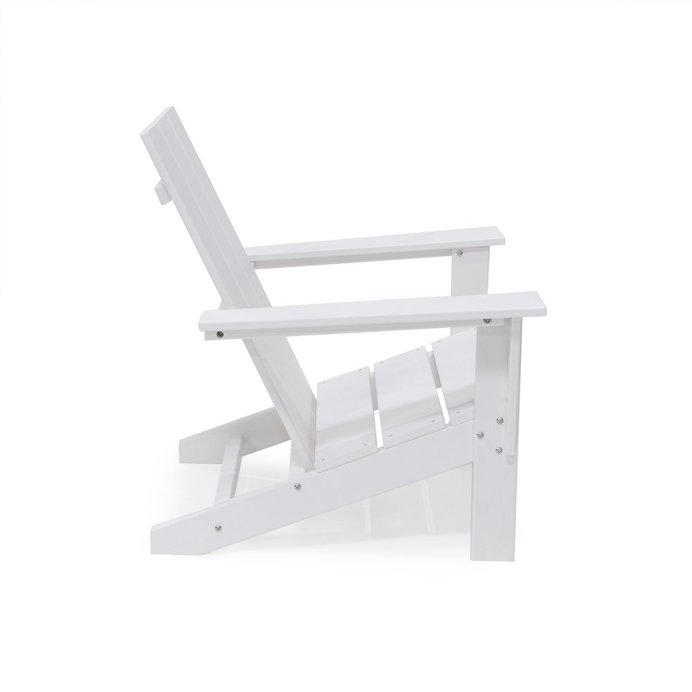 Arcadia HDPE Outdoor Adirondack Chair, Gray. Picture 4