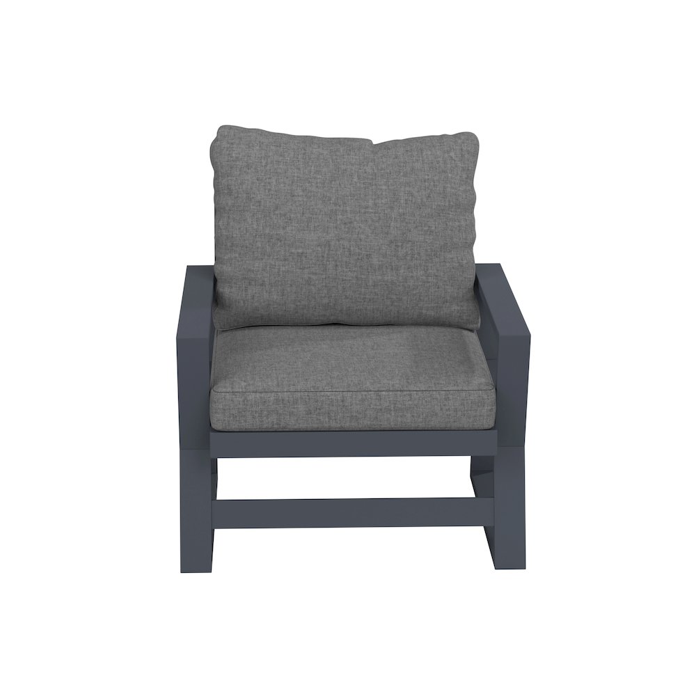 Malibu Deep Seating Conversation Set, Gray ( 3-Piece). Picture 3