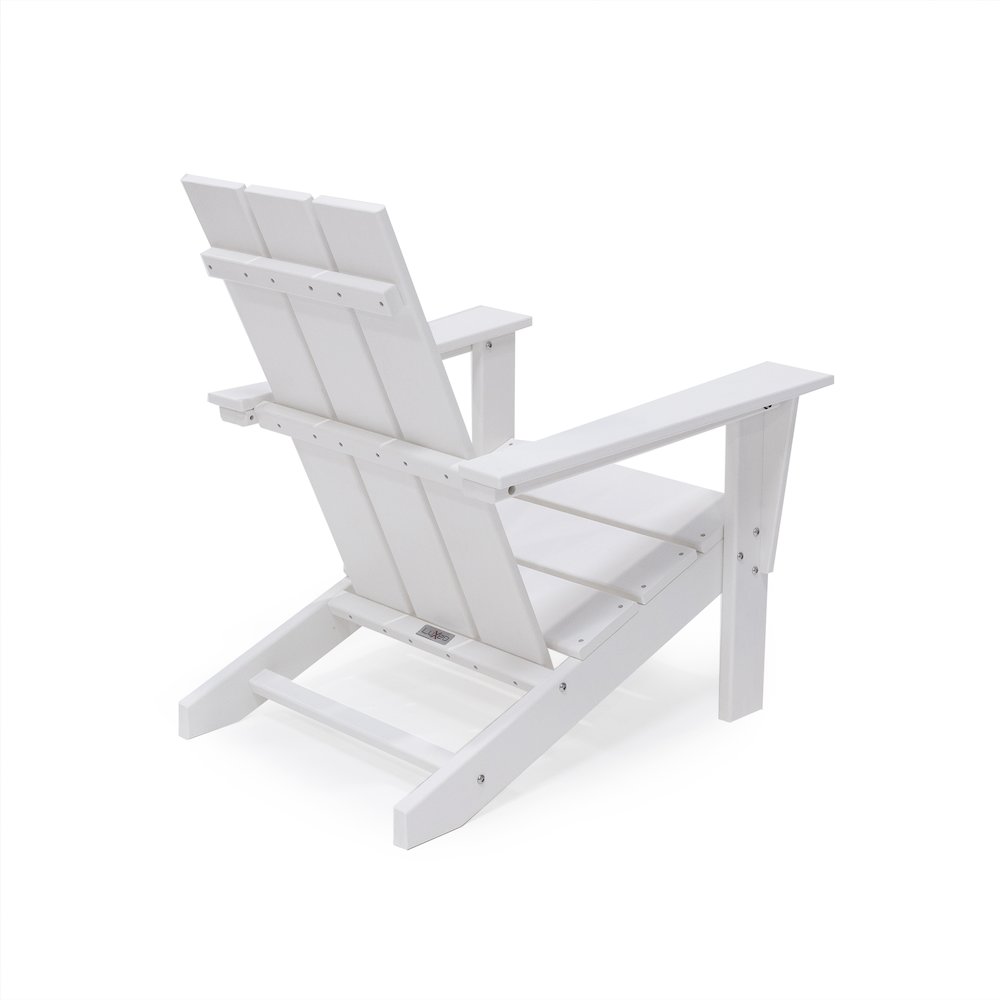 Arcadia HDPE Outdoor Adirondack Chair, Gray. Picture 5