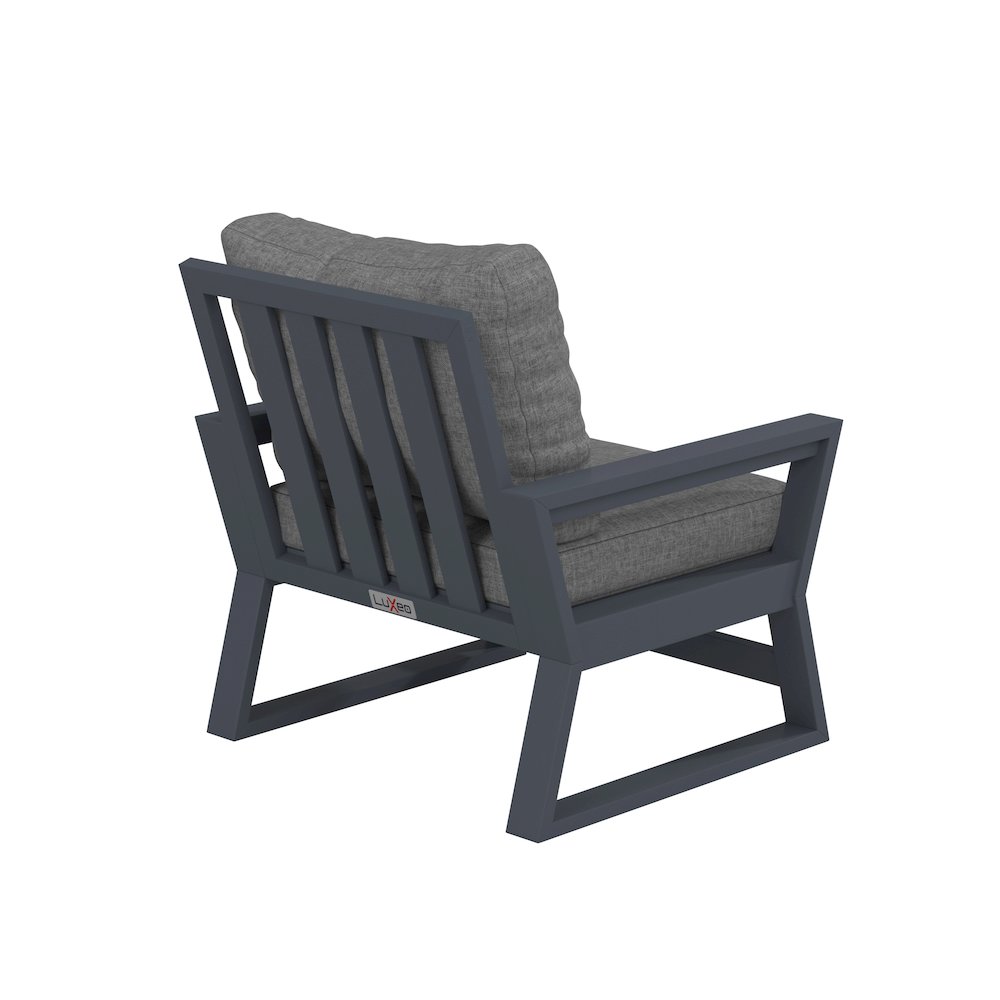 Malibu Deep Seating Conversation Set, Gray ( 3-Piece). Picture 7