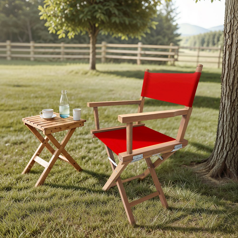 Russell Director Chair, Red. Picture 2