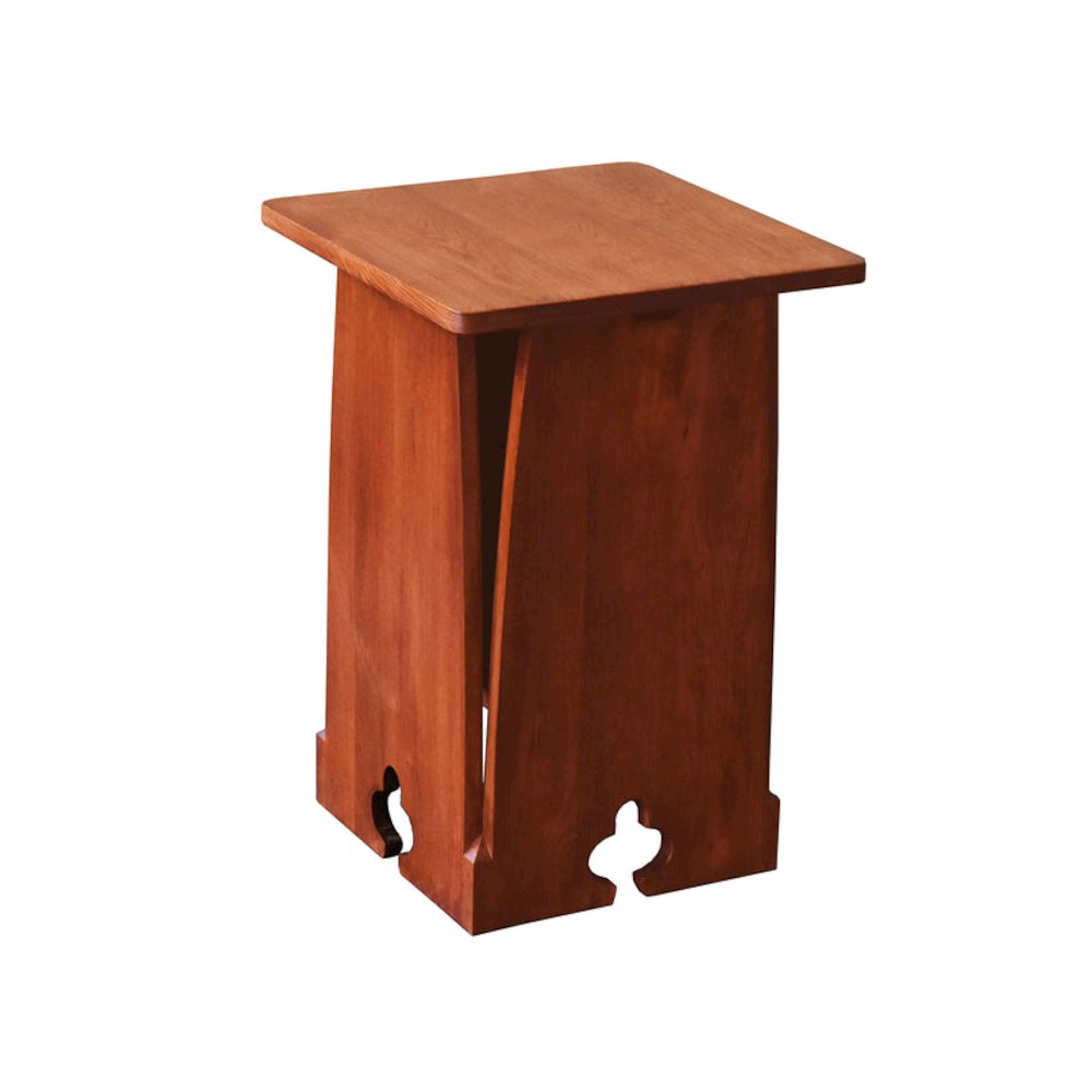 Mission Oak Tabouret Side Table - Michael's Cherry. Picture 1