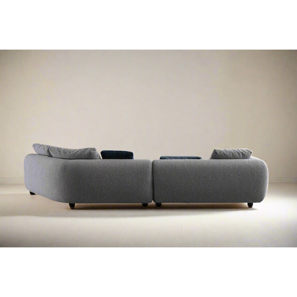 Luna Collection Modern Sectional Fabric Sofa – 154". Picture 3