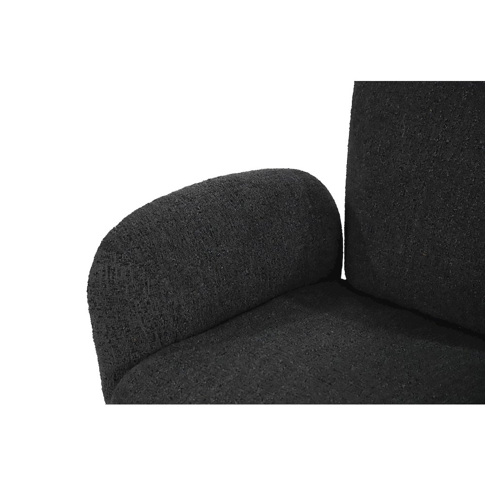 Atlas Modern Fabric Swivel Arm Chair. Picture 5