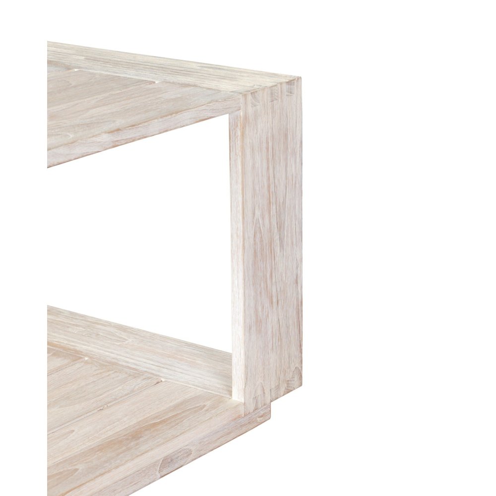 Imperial Grove Outdoor Solid Teak Wood, Natural Look End Table. Picture 5