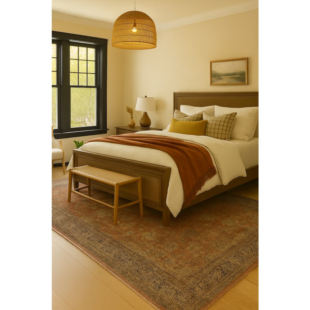 Area Rug Ultra Soft Washable Rug, Non Slip, Stain Resistant Rugs (3' x 5'). Picture 5