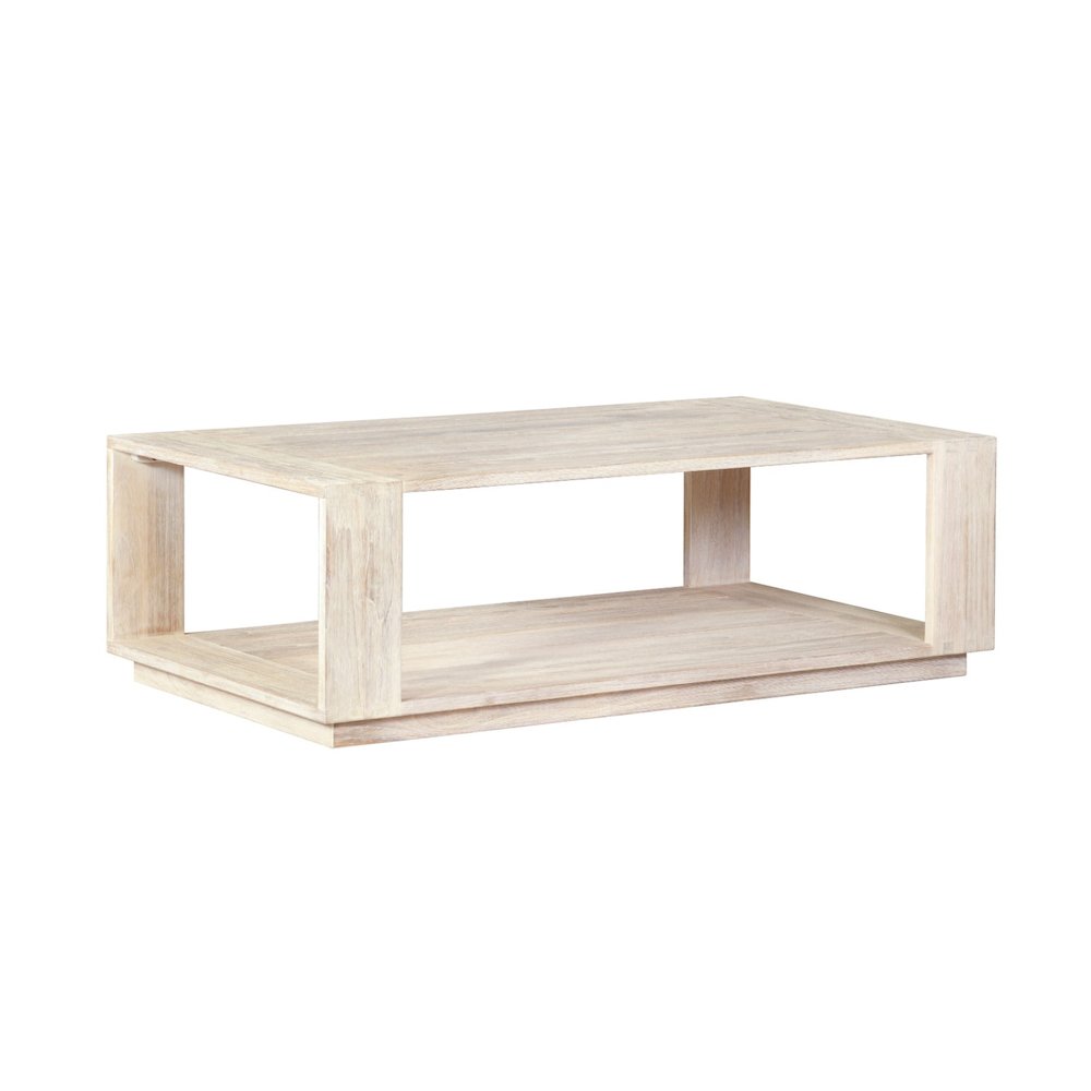 Imperial Grove Outdoor Teak Natural  Coffee Table. Picture 1