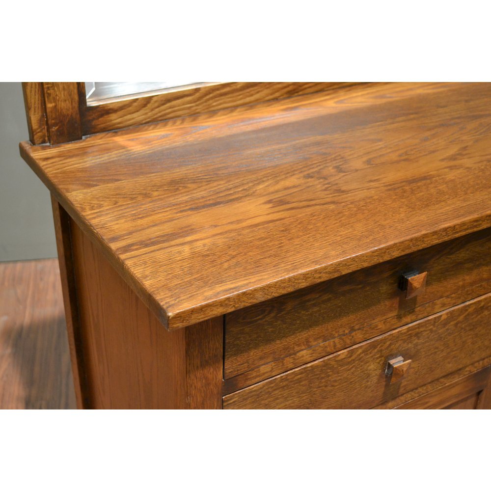 Mission Buffet Cabinet with Mirror - Dark - 50". Picture 3