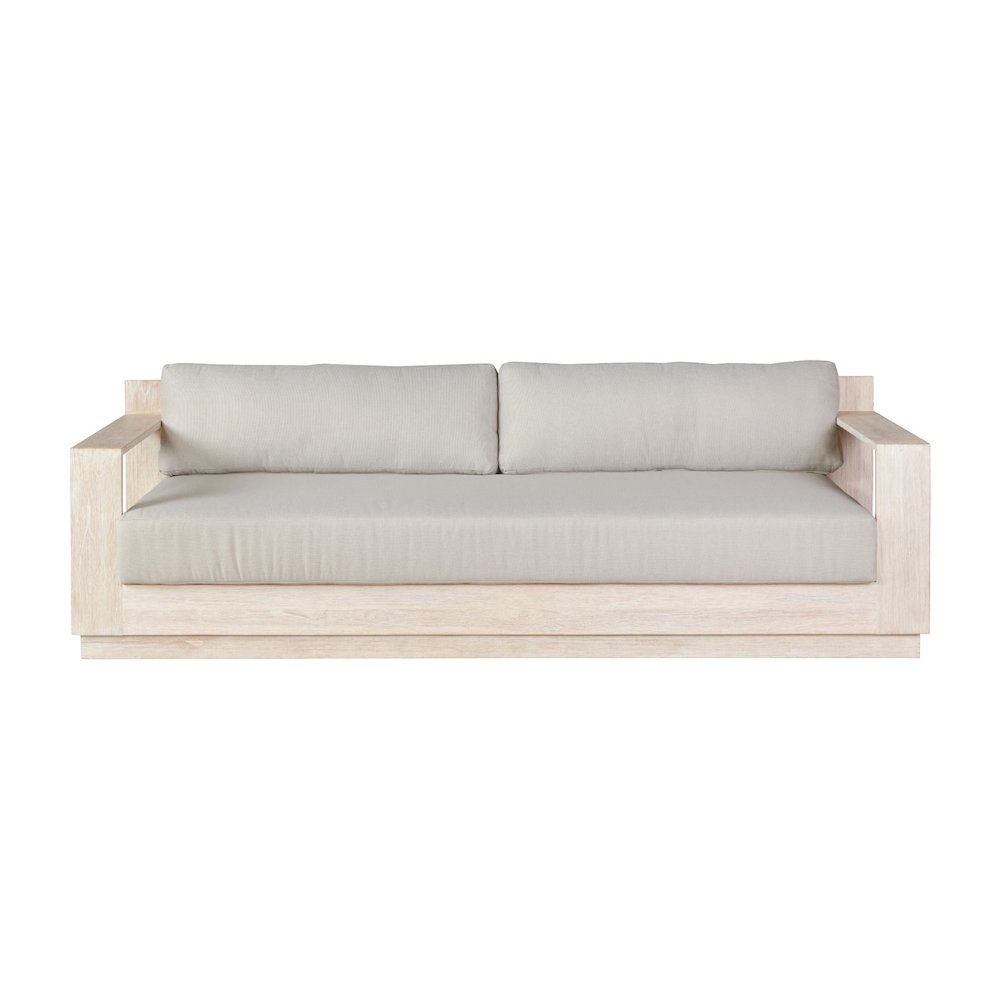 Imperial Grove Outdoor Teak Natural Finish Sofa - 84". Picture 5