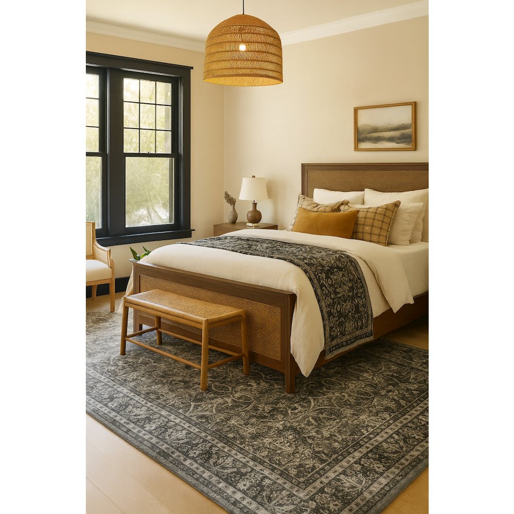Area Rug Ultra Soft Washable Rug, Non Slip, Stain Resistant Rugs (2'7" x 9'). Picture 5