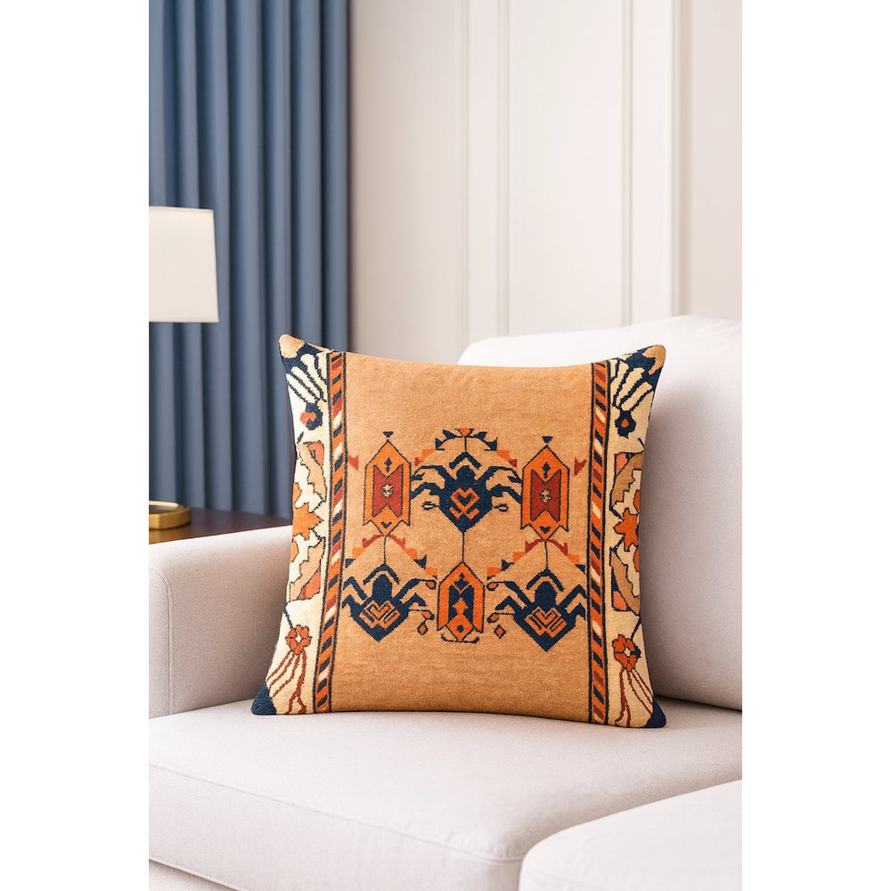 Persian-Inspired Luxurious Accent Cushions  (2 Cushion Covers + Inserts). Picture 1
