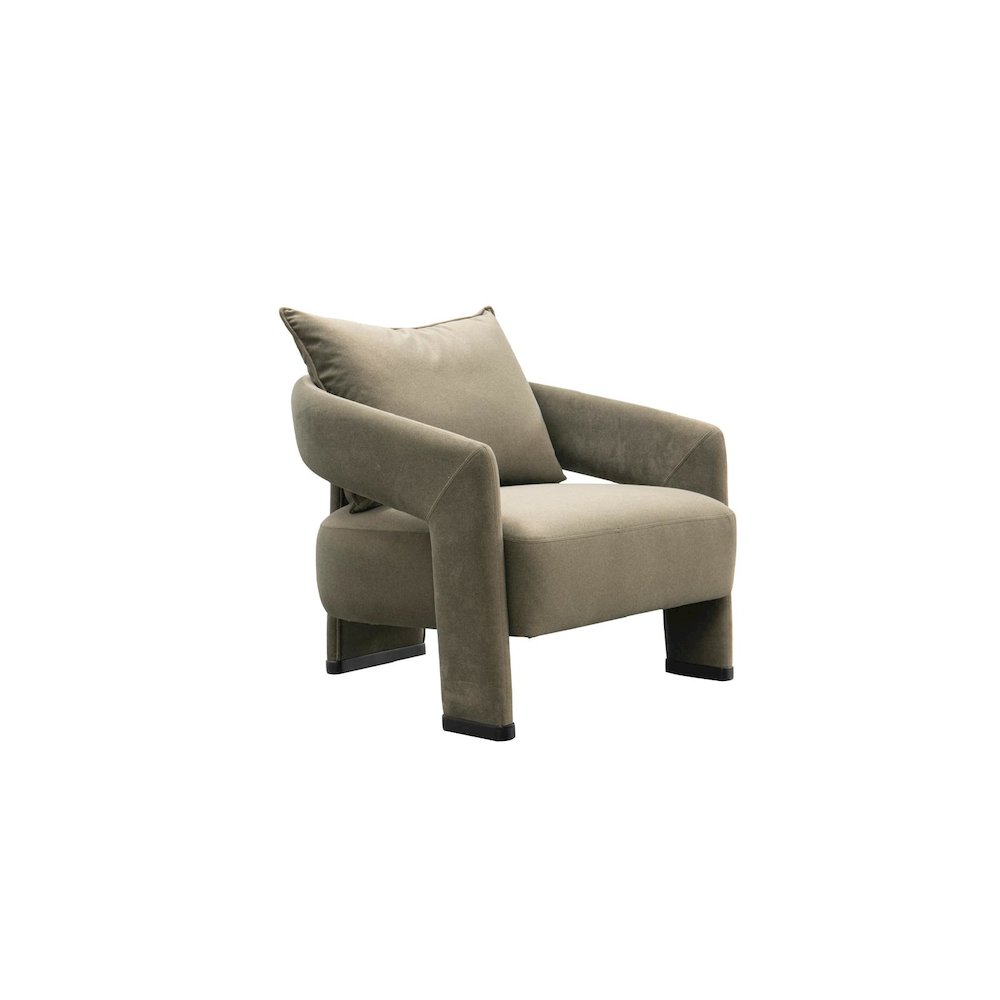Valora Mid-Century Modern Livingroom Armchair - Gray. Picture 1