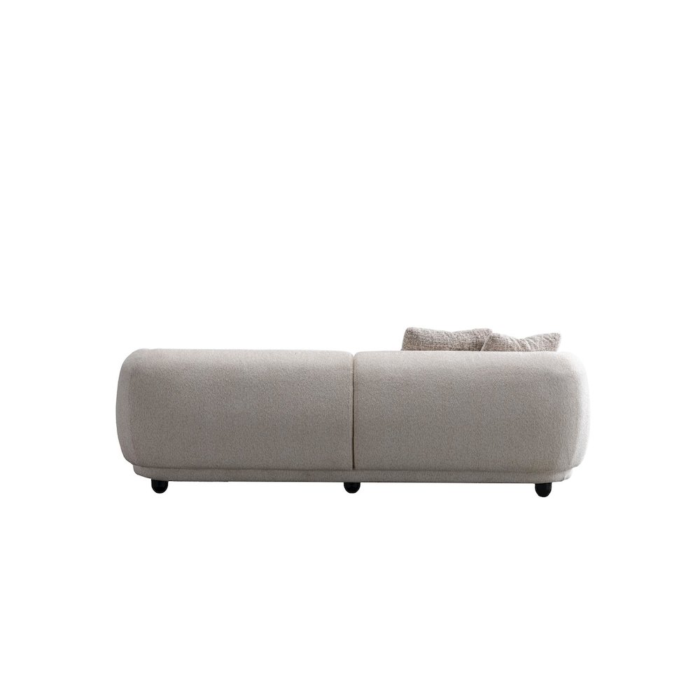 Opal Collection Modern Fabric 3-Seater Sofa – 91". Picture 2
