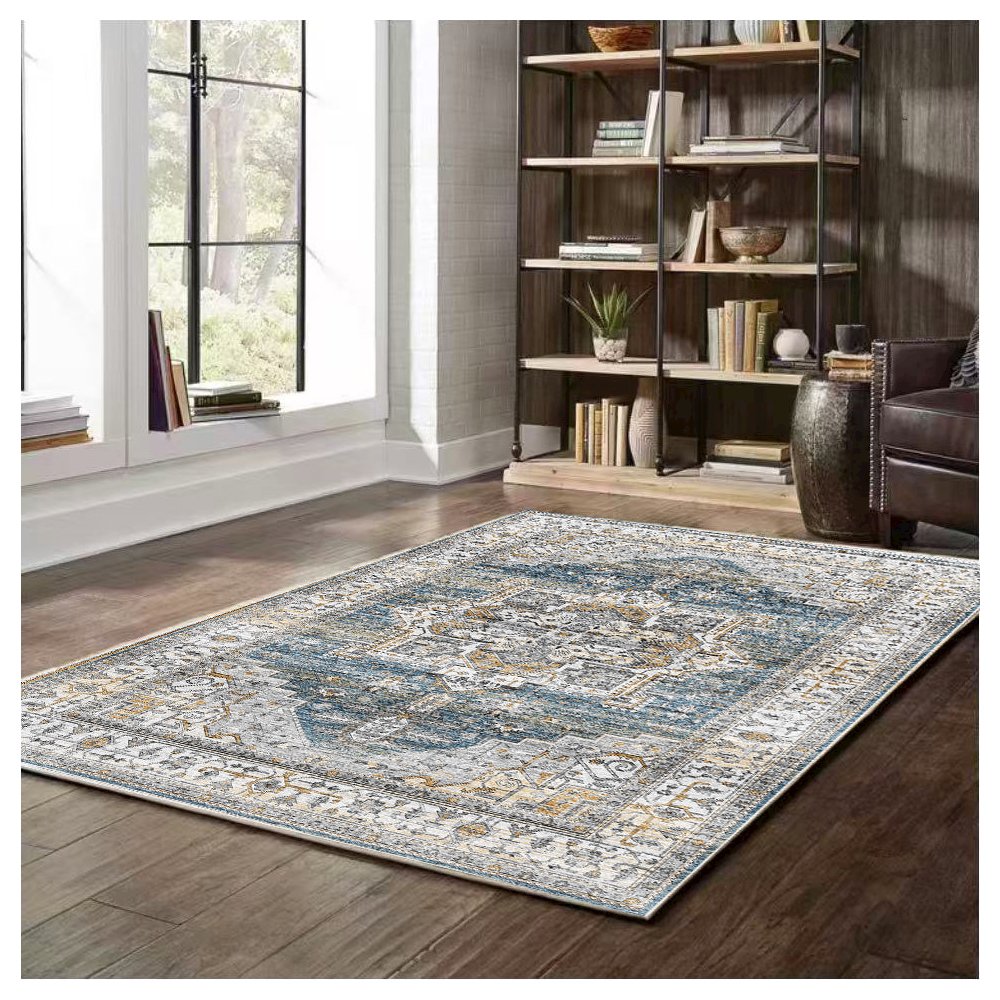 Area Rug Ultra Soft Washable Rug, Non Slip, Stain Resistant Rugs (2'7" x 9'). Picture 5