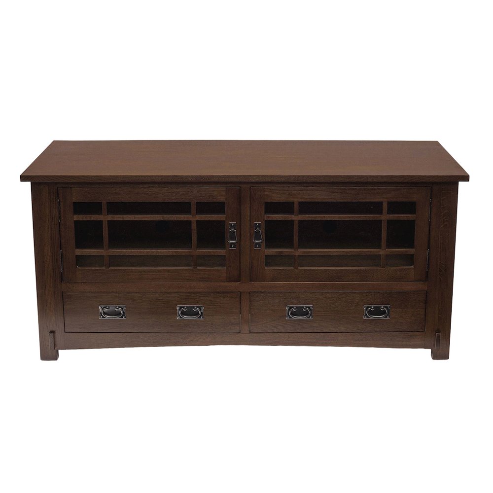 Mission Quarter Sawn Oak Tv Stand - 60" - Walnut. Picture 2