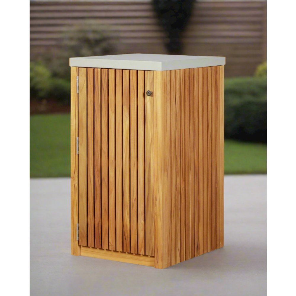 Eclipse Outdoor Solid Teak Wood Cabinet. Picture 2