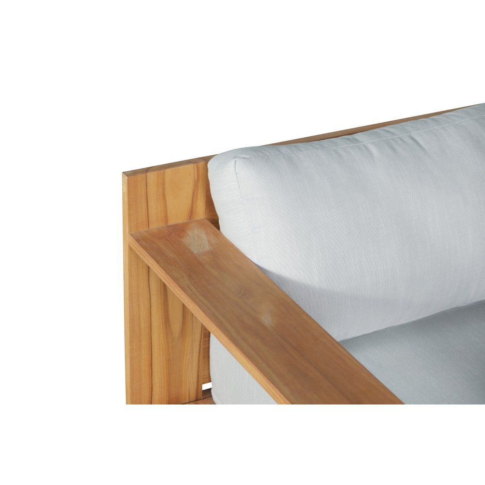 Imperial Grove Outdoor Solid Teak Wood Armchair. Picture 4