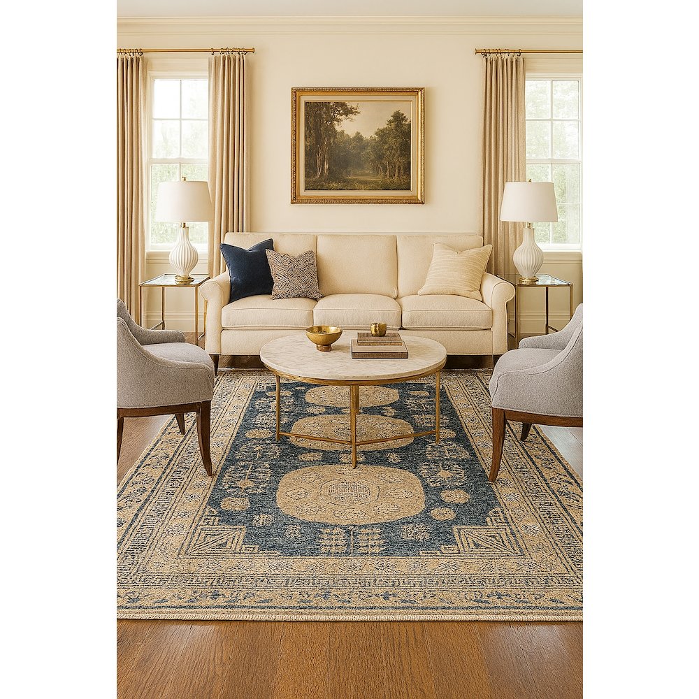 Area Rug Ultra Soft Washable Rug, Non Slip, Stain Resistant Rugs (2'7" x 9'). Picture 4