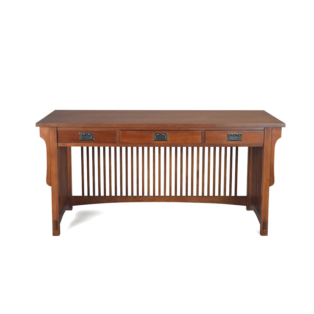 Mission Crofter 3 Drawer Library Desk - Michael's Cherry. Picture 2