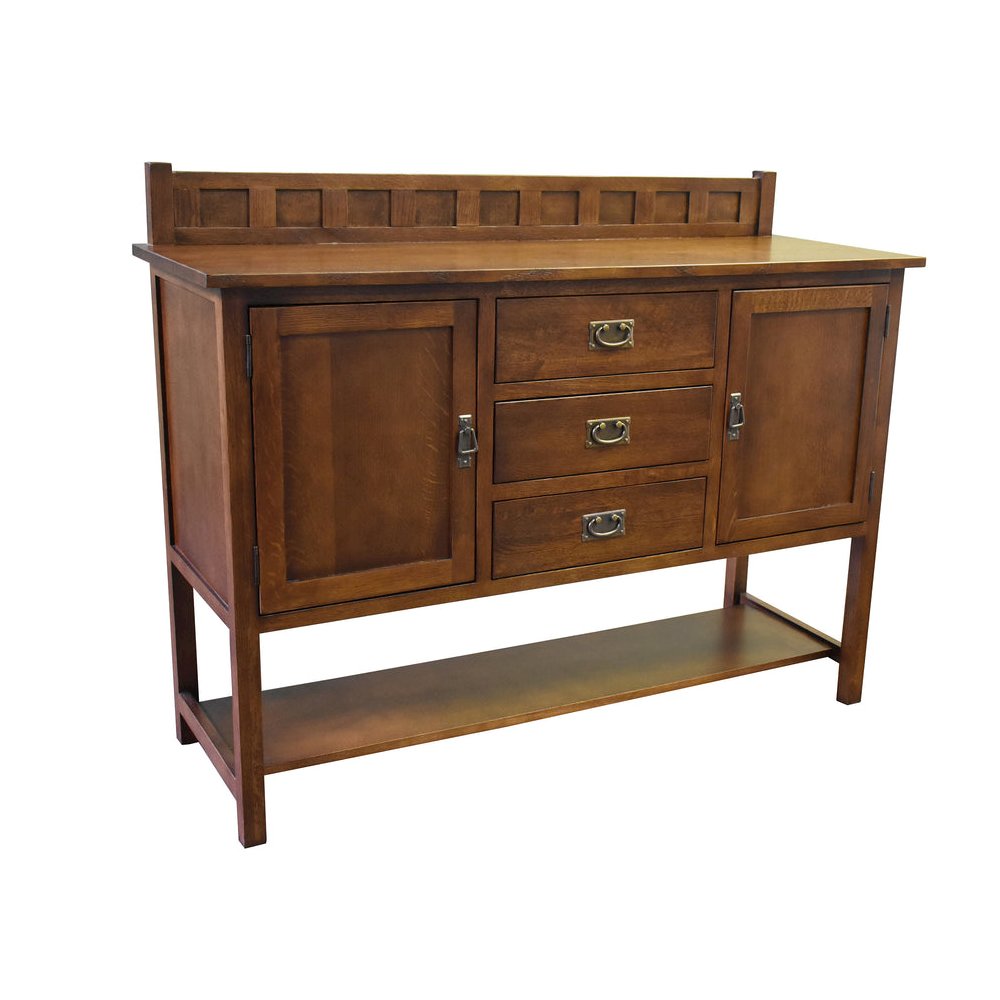 Mission Turner Sideboard With 3 Drawers And 2 Doors - Walnut. Picture 1