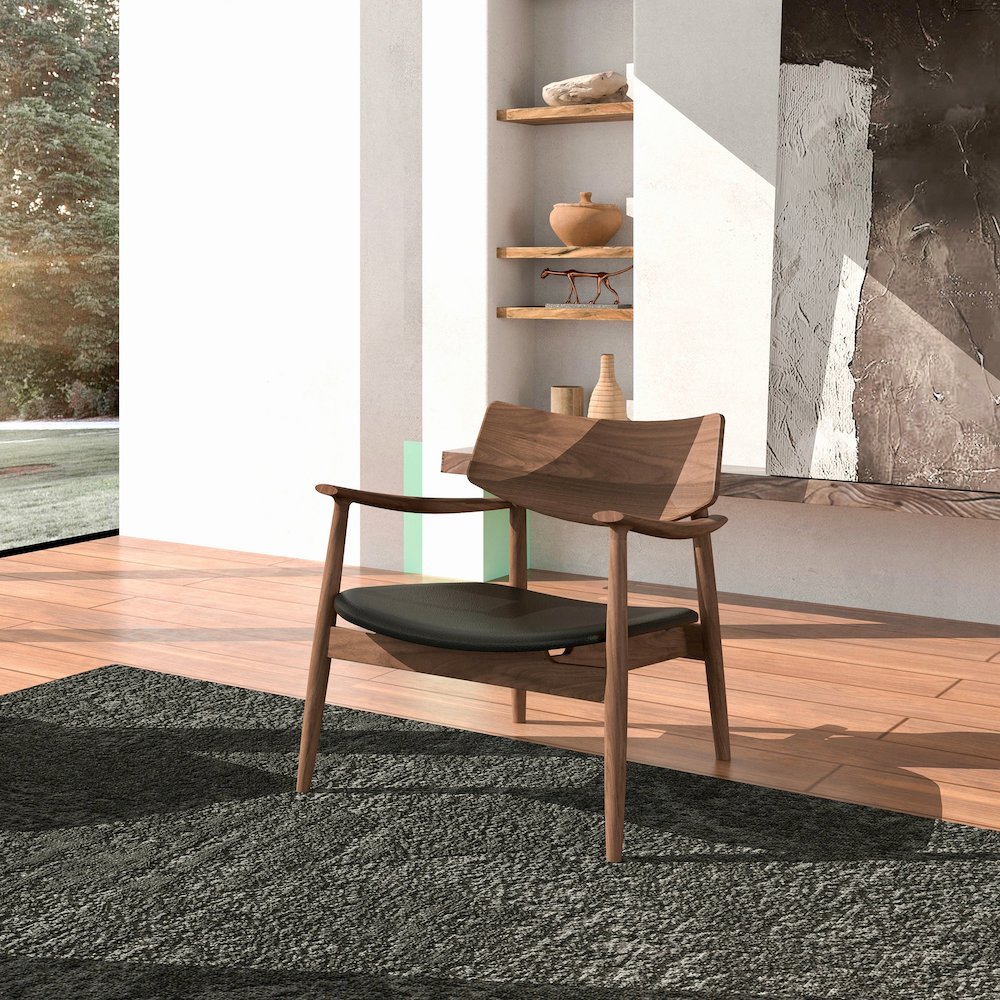 Isabella Mid century Leisure Chair - Solid American Black Walnut. Picture 2