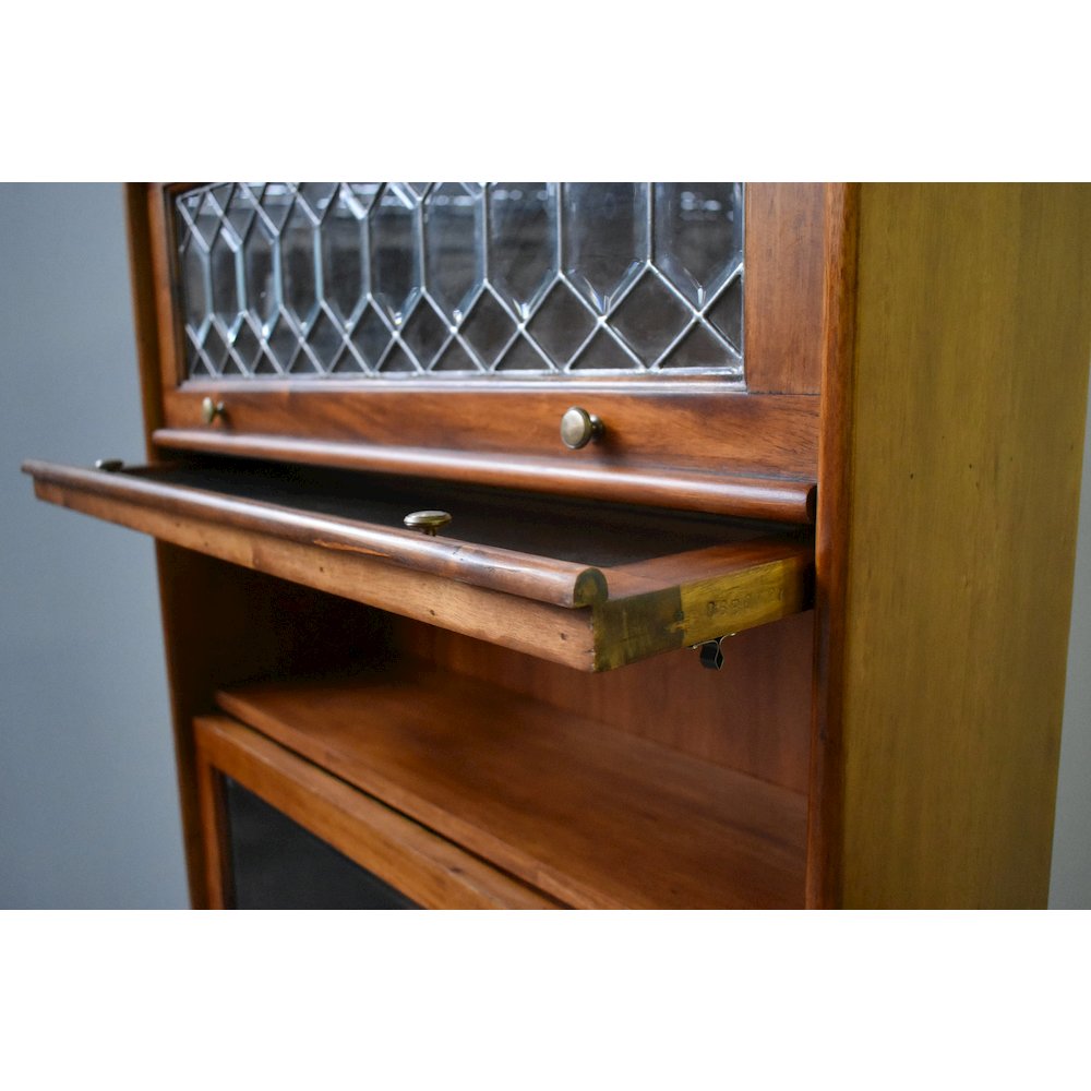Legacy 5 Stack Barrister Bookcase - Light Brown Walnut. Picture 3
