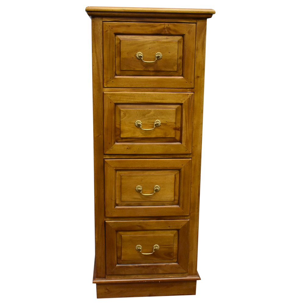 Legacy 4 Drawer File Cabinet - Light Brown Walnut. Picture 3