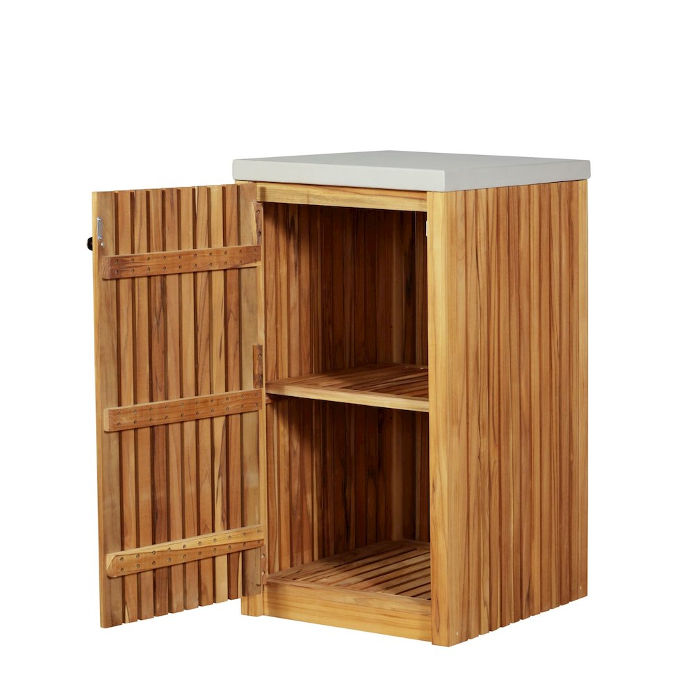 Eclipse Outdoor Solid Teak Wood Cabinet. Picture 4
