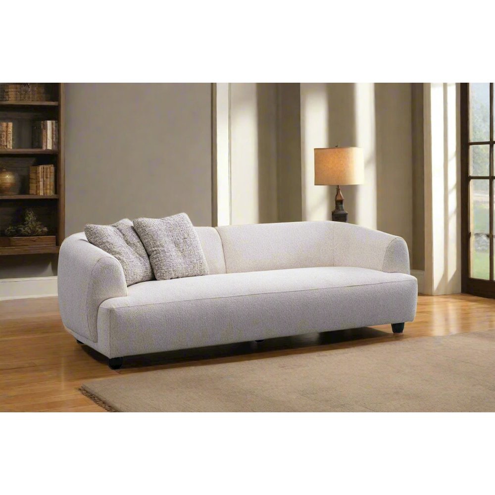 Opal Collection Modern Fabric 3-Seater Sofa – 91". Picture 4